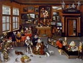 archdukes albert and isabella visiting the collection of pieter roose